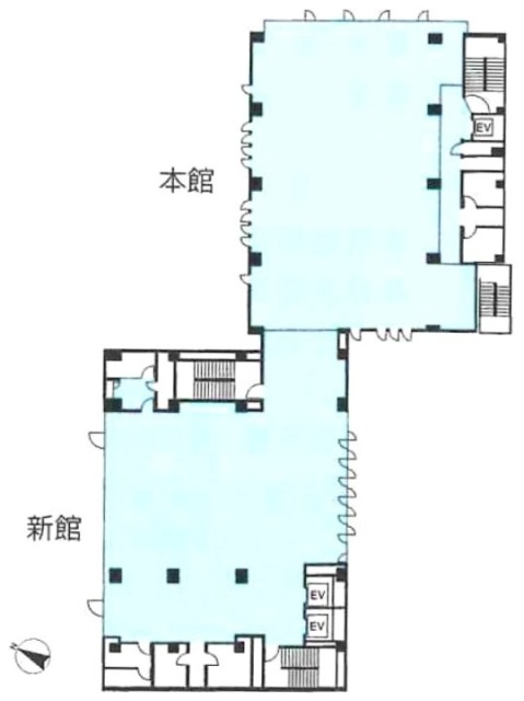 野村不動産市ヶ谷ビル(本館)2F 間取り図