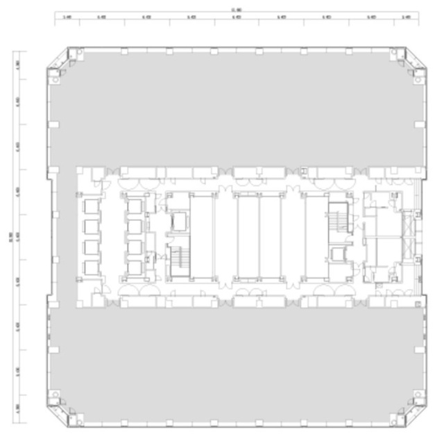 晴海アイランドトリトンスクエアオフィスタワーY棟南 間取り図