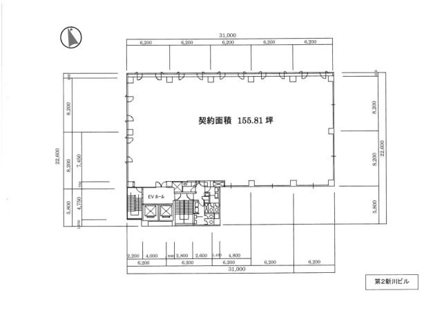ユニゾ新川永代通りビル4F 間取り図