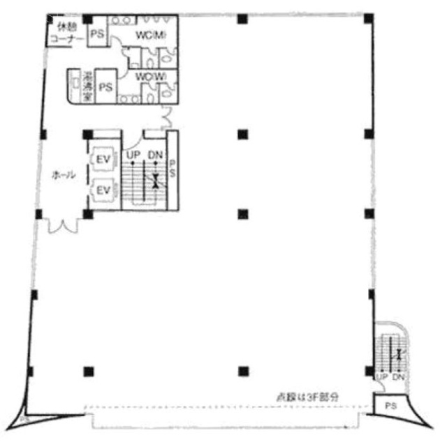 JREコスモ金杉橋ビル3F 間取り図