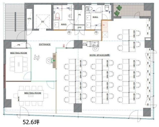 TQ茅場町7F 間取り図