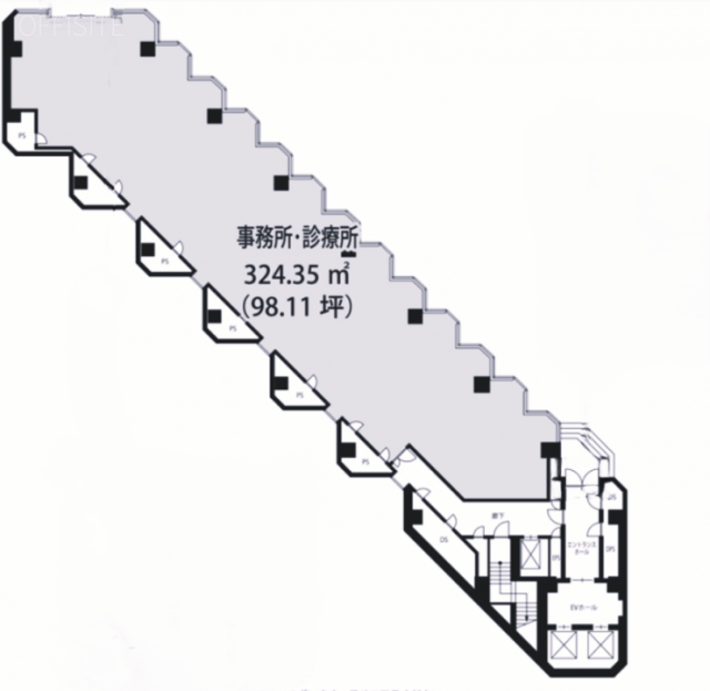 世田谷ビジネススクエアヒルズⅡ35 間取り図