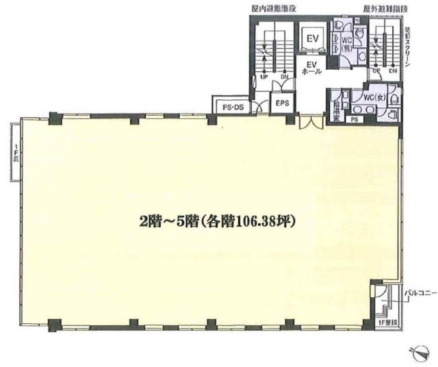 神田トーセイビル5F 間取り図