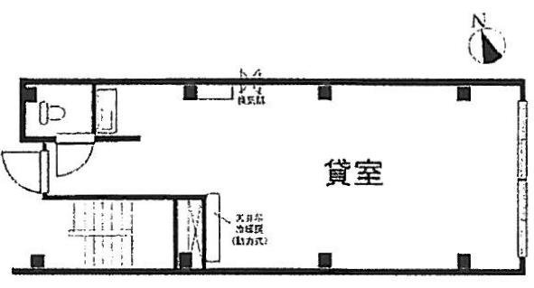 渋谷フラットビル6F 間取り図