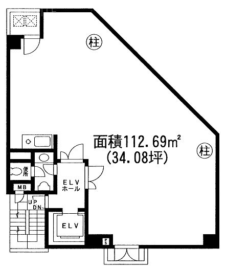 ラ・ベルティ小石川ビル501 間取り図