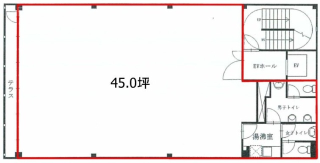 赤坂コマースビル4F 間取り図