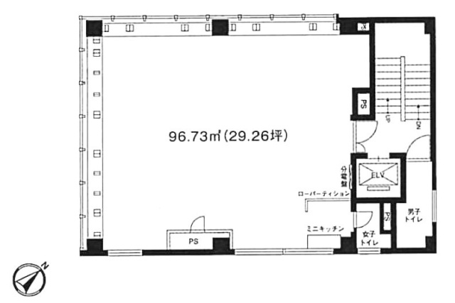 渋谷アサヒビル3F 間取り図
