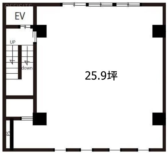 十字屋ビル6F 間取り図