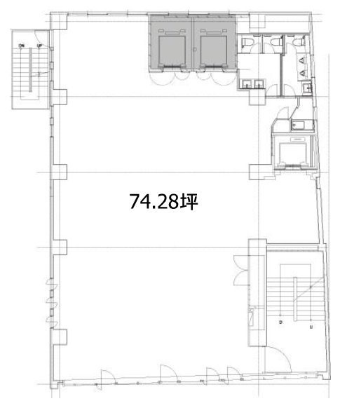 イマスオフィス馬喰町8F 間取り図