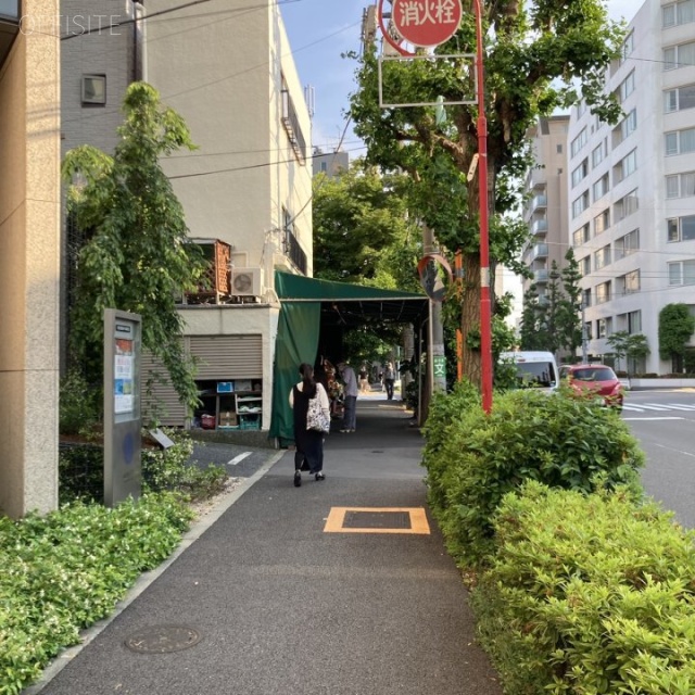 ワイマッツ広尾ビル ビル前面道路