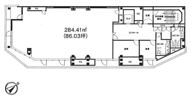 長沼ビル5F 間取り図