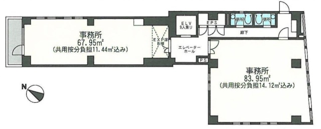 アソルティ小伝馬町LiensA 間取り図