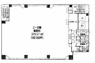 神田ビジネスキューブ6F 間取り図