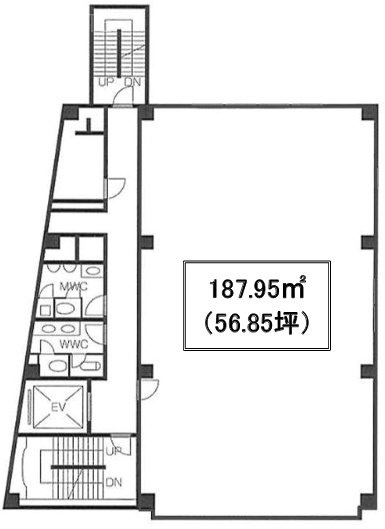 HF五反田(朝日生命五反田)ビル4F 間取り図