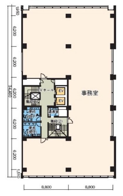 神田橋安田ビル9F 間取り図