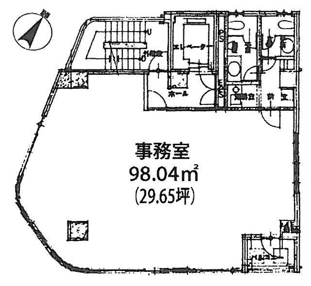 大伝馬町壱番地ビル3F 間取り図