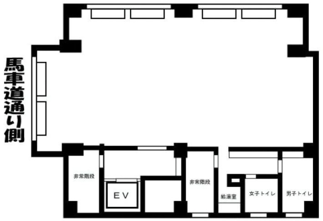 国際馬車道ビル1F 間取り図