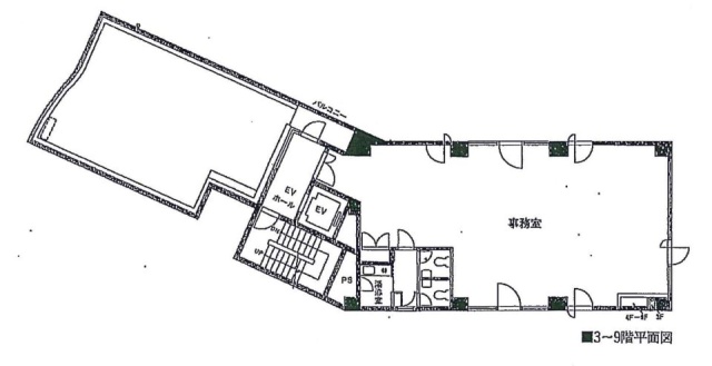 TH1飯田橋ビル3F 間取り図