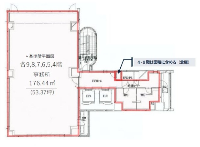 (仮)SK-K神田駿河台計画3F 間取り図