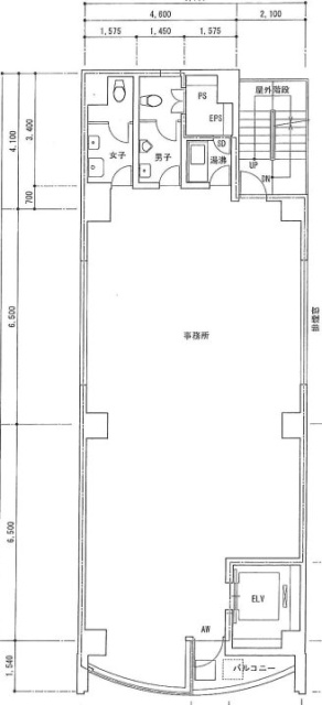 共益外神田ビル7F 間取り図