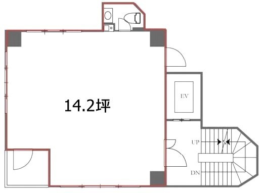 八丁堀ジョンソンビル7F 間取り図