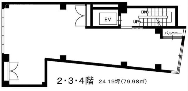 サムライ堂ビル2F 間取り図