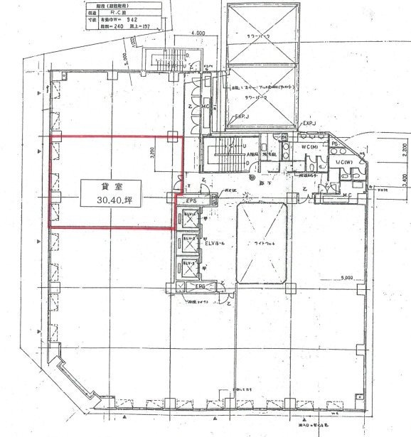 朝日生命船橋湊町ビル5F 間取り図