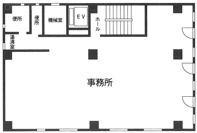 茅場町MYビル2F 間取り図
