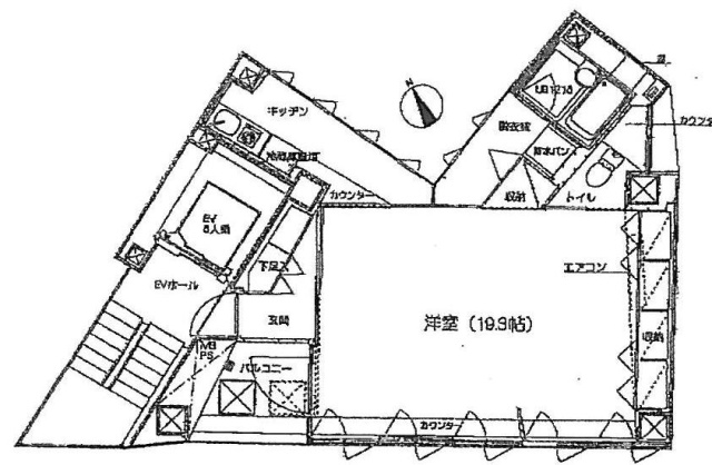 卯月ビル801 間取り図