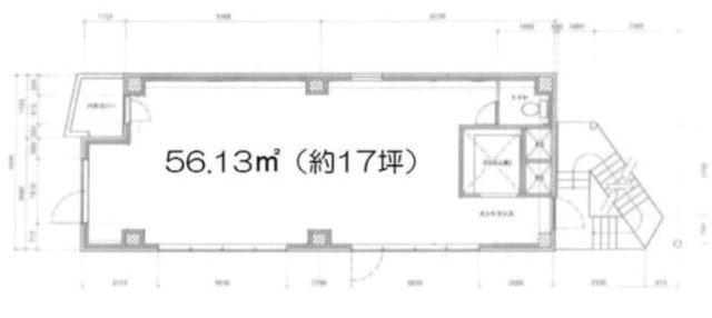 ハウジング北沢ビルⅡ4F 間取り図