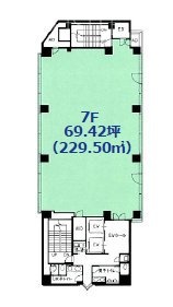 全特六本木ビル WEST棟4F 間取り図
