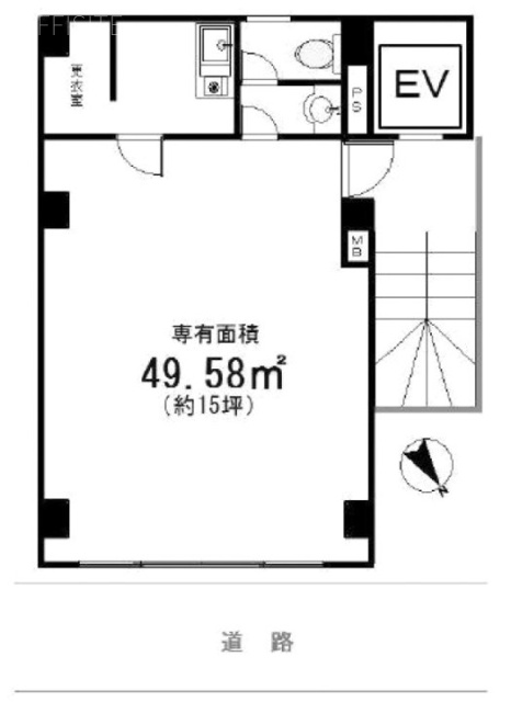 千陽中目黒ビル4F 間取り図