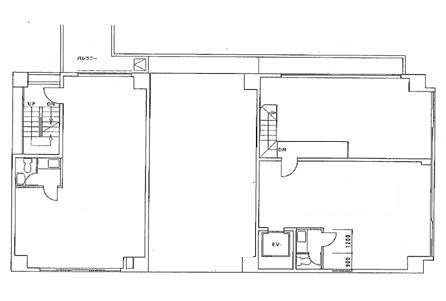 京橋山陽ビル1F 間取り図