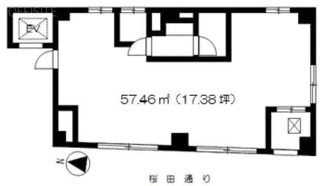 三田文銭堂ビル3F 間取り図