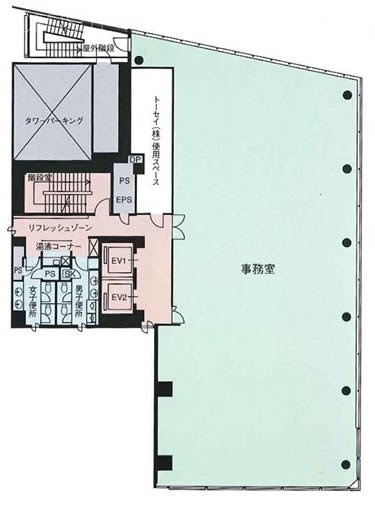 虎ノ門トーセイビル2F 間取り図