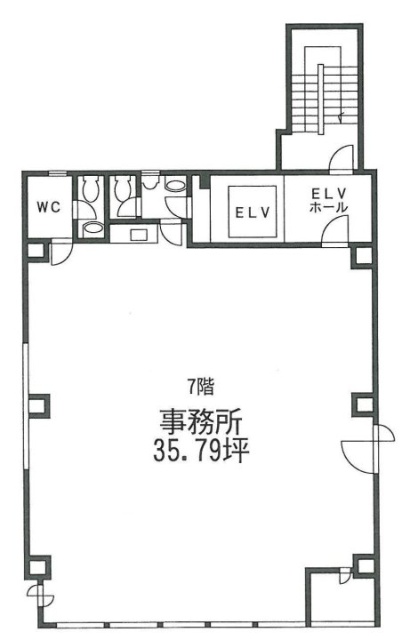 タカギビル6F 間取り図