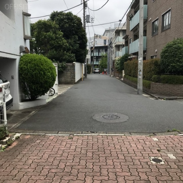 パティオ原宿 ビル前面道路