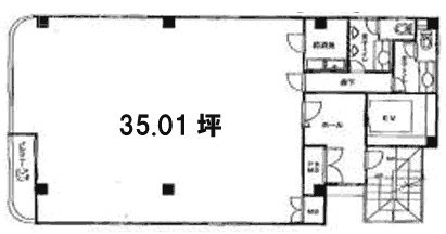 ハイウエストビル4F 間取り図