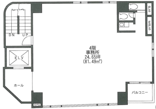 浜町公園ビル1F 間取り図