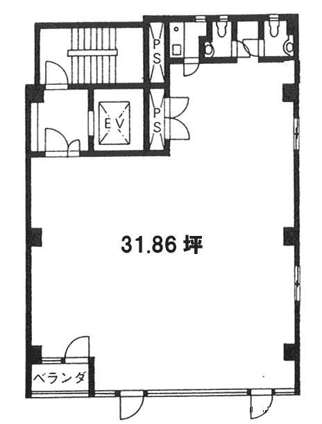 モダンビル5F 間取り図