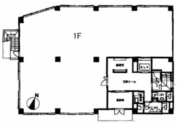 MUTOH第2池尻ビル1F 間取り図