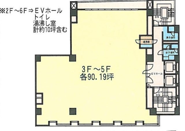 櫻岳(おうがく)ビル4F 間取り図