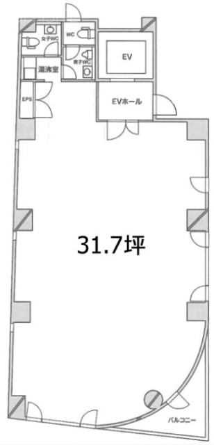 ME新大塚ビル8F 間取り図