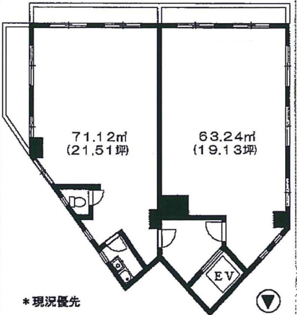 ステーションプラザロイヤル7F 間取り図