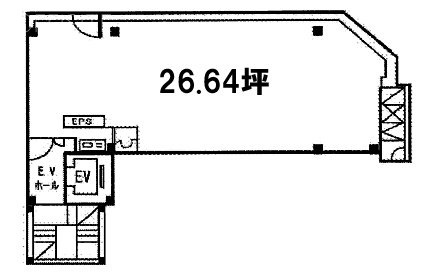 新橋溝口ビル1F~2F 間取り図