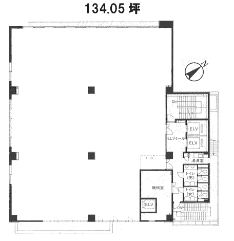 八丁堀グランデビル5F 間取り図