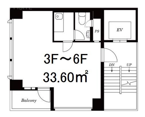 ナリヅカビル4F 間取り図