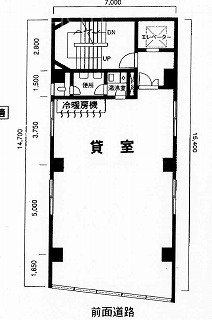 昭和ワニスビル5F 間取り図