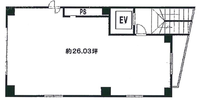 恵比寿森ビル6F 間取り図