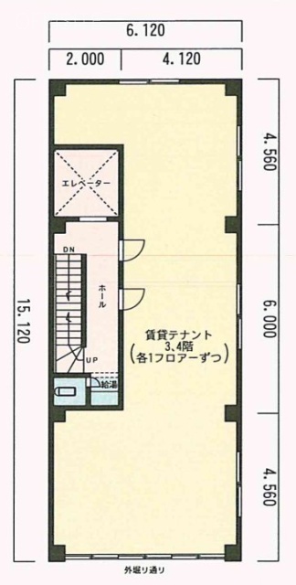 西欧ビル3F 間取り図